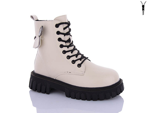 Ботинки Qq Shoes 5255 beige в магазине Фонтан Обуви