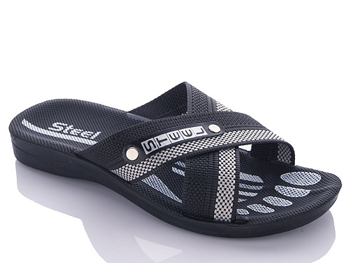 Шлепанцы Gurkem TRK STL black-grey в магазине Фонтан Обуви