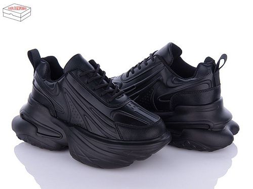 Кроссовки Ailaifa 8207 all black в магазине Фонтан Обуви