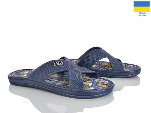 Шлепанцы Rai Shoes E227 синій в магазине Фонтан Обуви