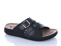Шлепанцы Oskar 01-18 чорний в магазине Фонтан Обуви