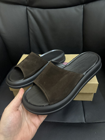 Шлепанцы 0197 корич замш  в магазине Фонтан Обуви