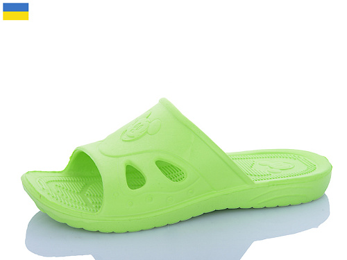 Шлепанцы Sanlin2 Мікі Маус зелений в магазине Фонтан Обуви