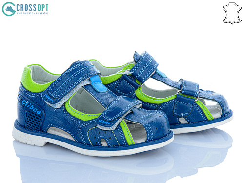 Босоножки Crossopt F189 blue-a.green в магазине Фонтан Обуви