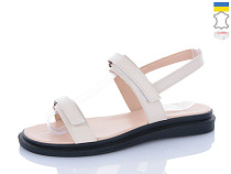 Босоножки Sali 1108 бежевий чор-п. в магазине Фонтан Обуви