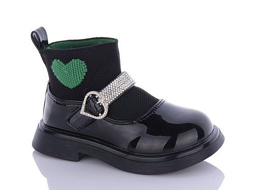 Ботинки Леопард F6619 black-green в магазине Фонтан Обуви