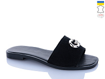 Шлепанцы Garti 08 чорний замш в магазине Фонтан Обуви