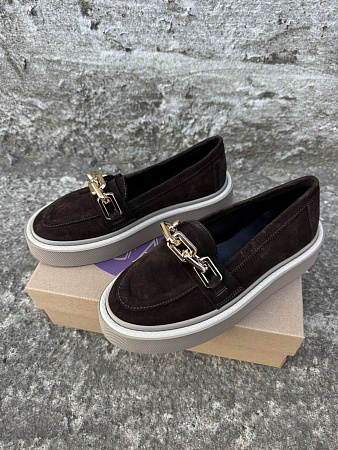 Туфли 1092 коричневий замш в магазине Фонтан Обуви