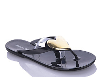 Шлепанцы Miss Ilonna Силикон черный в магазине Фонтан Обуви