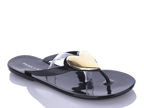 Шлепанцы Miss Ilonna Силикон черный в магазине Фонтан Обуви