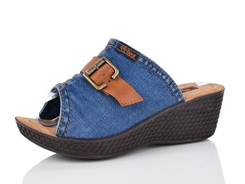 Шлепанцы Gurkem 0001-3 синій в магазине Фонтан Обуви