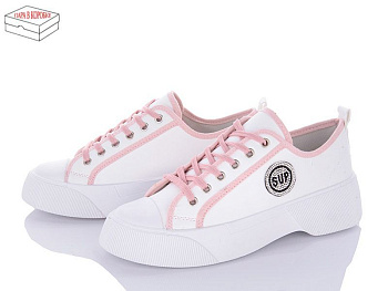 Кроссовки Viktoria MB15-4 white-pink в магазине Фонтан Обуви