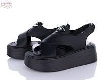 Босоножки Ailaifa 8032 all black в магазине Фонтан Обуви