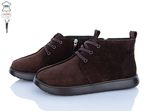 Ботинки A.N.I.One 07083 коричневий замш в магазине Фонтан Обуви