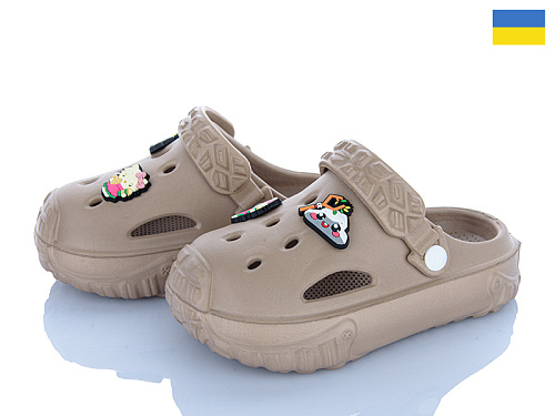 Кроксы Golden Lion 1300 kitti т.бежевий в магазине Фонтан Обуви