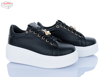 Кроссовки Lady Lily YBK101 black в магазине Фонтан Обуви