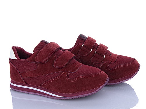 Кроссовки Clibee-Shosho L13 wine-white в магазине Фонтан Обуви