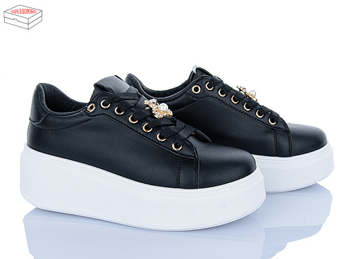 Кроссовки Lady Lily YBK101 black в магазине Фонтан Обуви