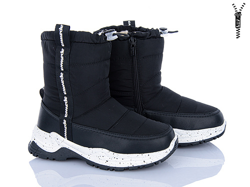 Дутики Clibee-Shosho D6908P-1 black в магазине Фонтан Обуви