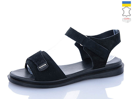 Босоножки Sali 702 чорний з чор-п. в магазине Фонтан Обуви
