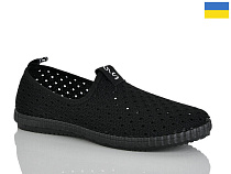 Слипоны Demur 6526 чорний в магазине Фонтан Обуви