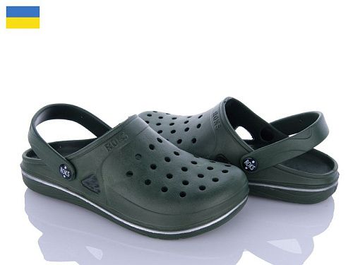 Кроксы Roks Roksol 753 хакі в магазине Фонтан Обуви