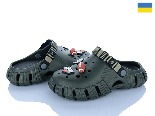 Кроксы Inblu DS770 хакі в магазине Фонтан Обуви