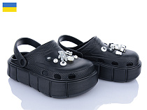 Кроксы Roks Progress 152-2-6 чорний в магазине Фонтан Обуви