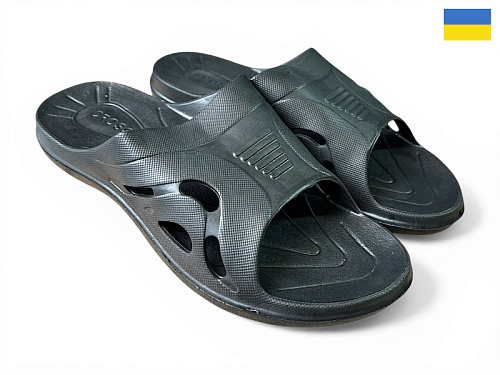 Шлепанцы Rai Shoes Підкова чорний в магазине Фонтан Обуви