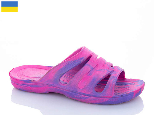 Шлепанцы Успіх Olimp D501 папуга-малиновий в магазине Фонтан Обуви