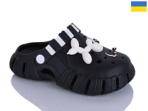 Кроксы Demur 6012 чорний в магазине Фонтан Обуви