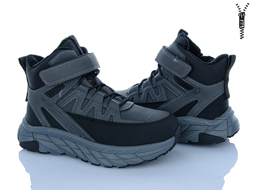 Ботинки Clibee-Shosho GC90-2 grey-black в магазине Фонтан Обуви