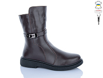 Ботинки Sali 181 коричневий к чор-п.зима в магазине Фонтан Обуви