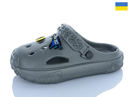 Кроксы M&L Alex13 B13 т.сірий в магазине Фонтан Обуви