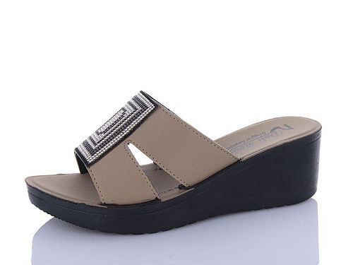 Шлепанцы Sali One 0970A капучино в магазине Фонтан Обуви