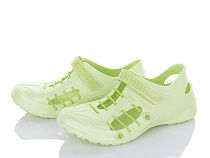 Кроксы No Brand N05-93 l.green в магазине Фонтан Обуви