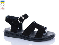 Босоножки Garti 0194 чорний замш в магазине Фонтан Обуви