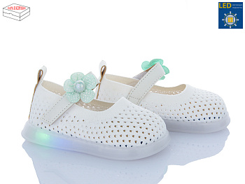 Туфли Poni Kids A691 white LED в магазине Фонтан Обуви