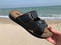 Шлепанцы Demur MKB6118 black-brown в магазине Фонтан Обуви