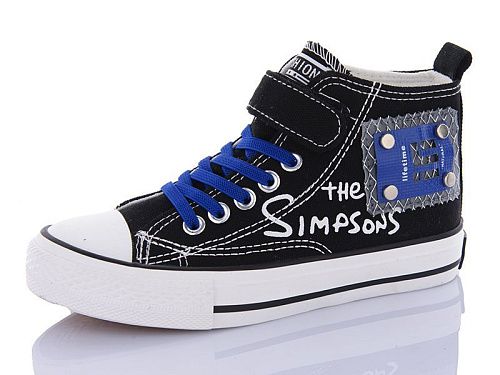 Кеды Comfort-Baby 9111 чор-син.(31-37) в магазине Фонтан Обуви