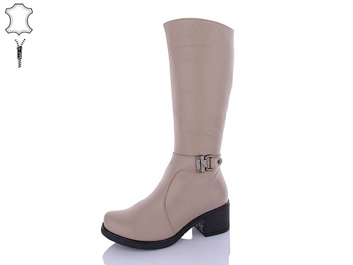 Сапоги Qq Shoes 608B beige в магазине Фонтан Обуви
