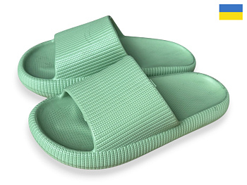 Шлепанцы Rai Shoes 023 оливка в магазине Фонтан Обуви