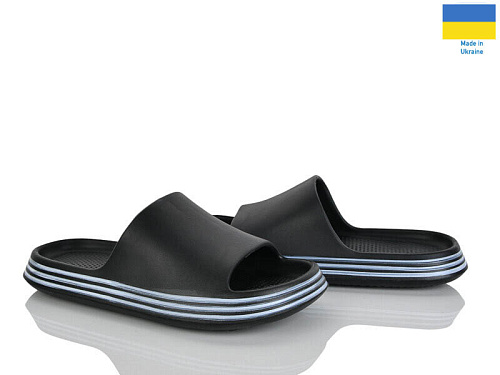 Шлепанцы Rai Shoes E236 чорний в магазине Фонтан Обуви