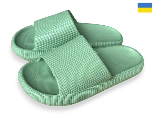 Шлепанцы Rai Shoes 023 оливка в магазине Фонтан Обуви