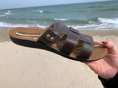 Шлепанцы Malibu MKD3 brown в магазине Фонтан Обуви