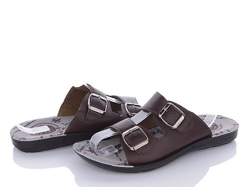 Шлепанцы Oskar Ш5509E brown в магазине Фонтан Обуви