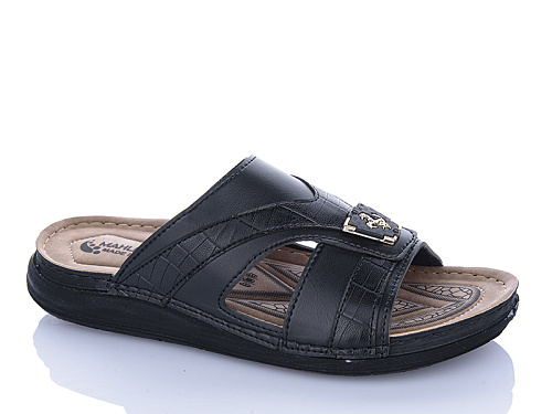 Шлепанцы Oskar 01-40 чорний в магазине Фонтан Обуви