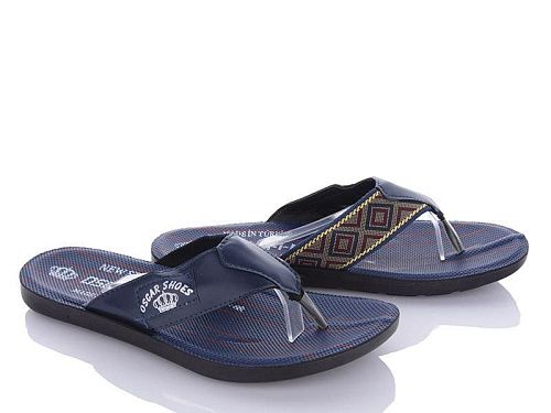 Шлепанцы Oskar 6-B5072E navy в магазине Фонтан Обуви