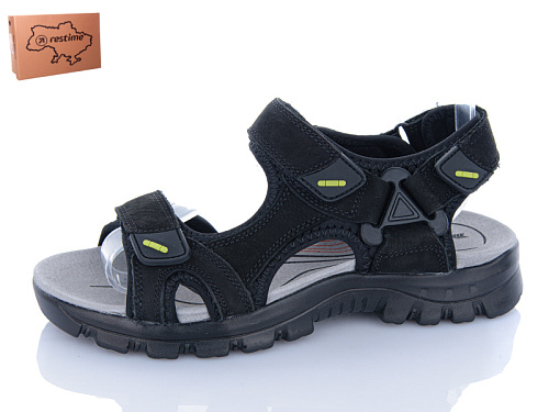 Босоножки Restime NWL25041 black в магазине Фонтан Обуви