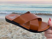 Шлепанцы Malibu MKD1387 camel в магазине Фонтан Обуви